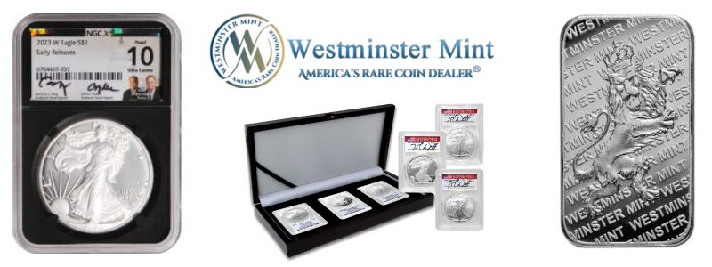 westminster mint silver coins and bullion products