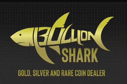 bullion shark rare coin dealer logo
